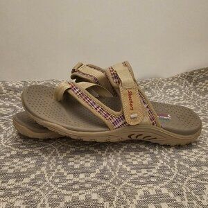 Skechers Outdoor Lifestyle Comfort Sandals – Tan/Multicolor | Women’s 9.5